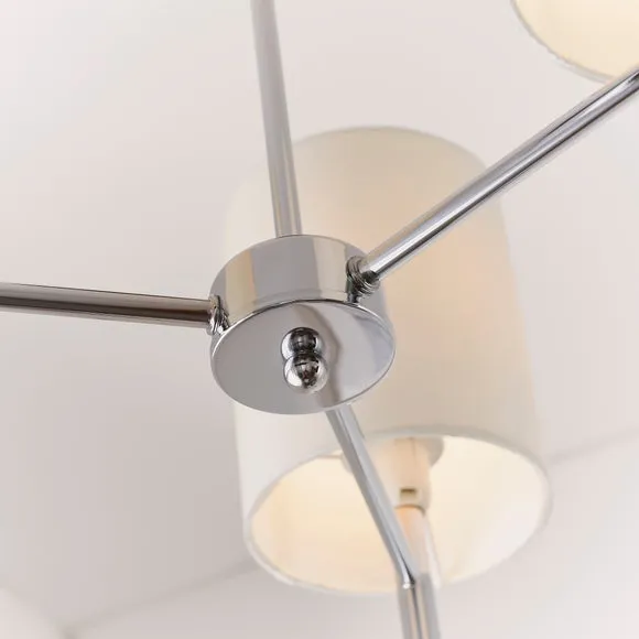Vogue Dewey 3 Light Semi Flush Ceiling Light 5