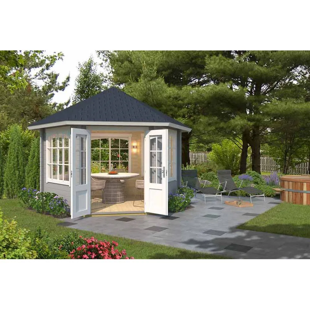 Lasita Maja Ltd Ilmenau-Log Cabin, Garden Room, Home Office - L420xW363.7xH306.7 cm in Light Tan 5