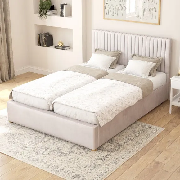 Grant Plush Velvet Adjustable Bed 1