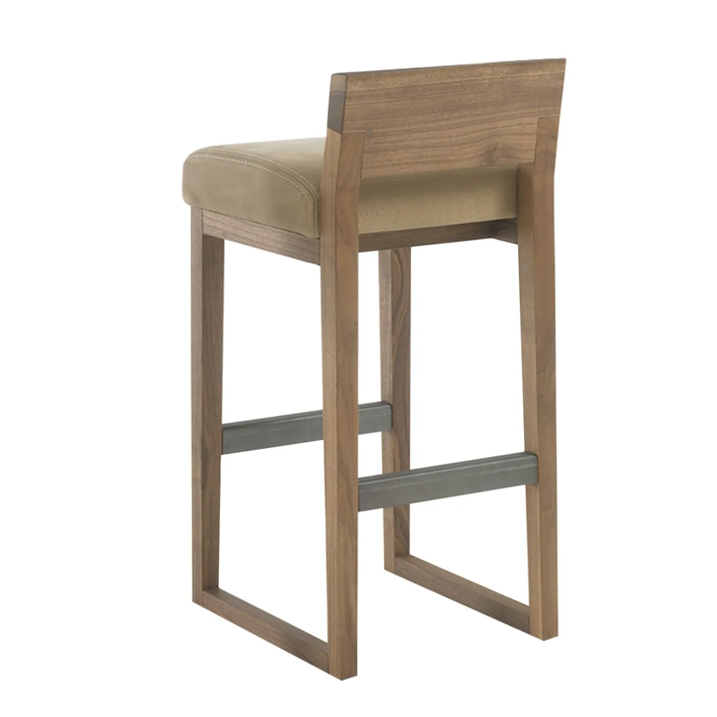 Riva 1920 Dino Hi Stool Kanyon Leather Walnut 88cm 2