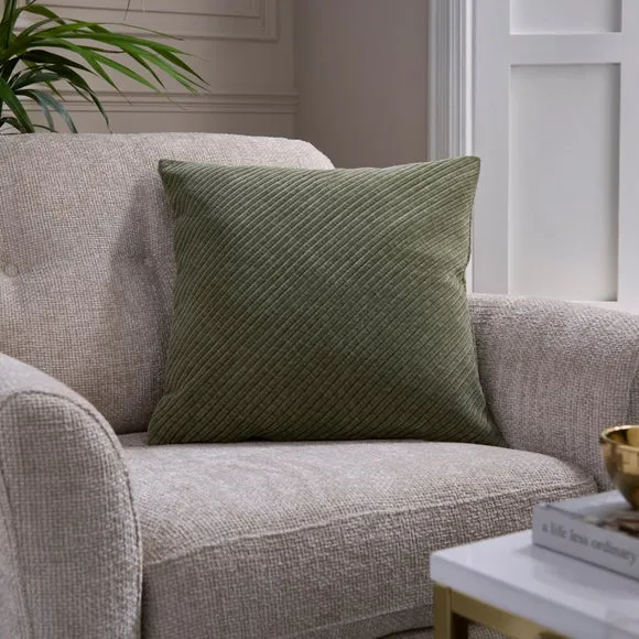 Diagonal Rib Square Cushion 1