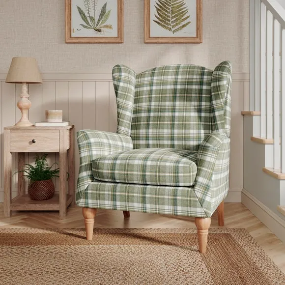 Charnwood Check Occasional Armchair