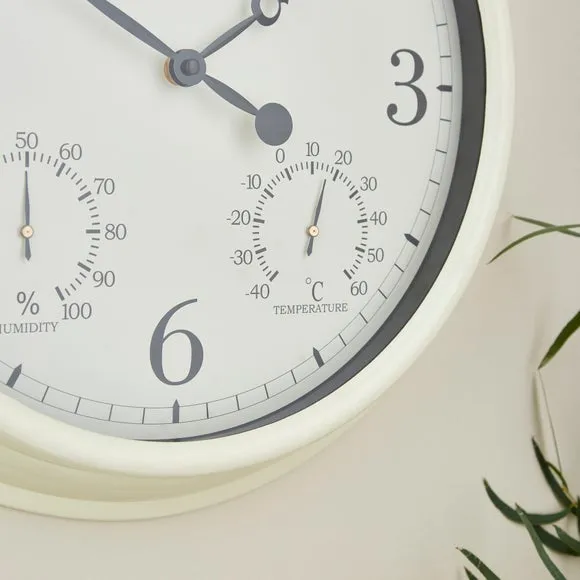 Barometer Indoor Outdoor Wall Clock 4