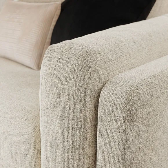 Newton Chunky Tonal Weave 3 Seater Sofa 4