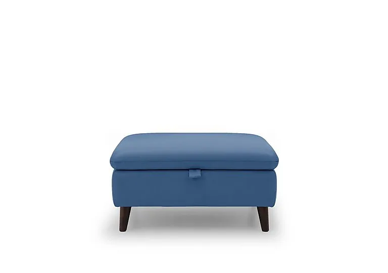 Chantilly Leather Storage Footstool