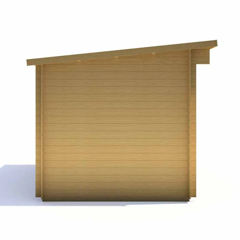 Shires Edgefield 11 x 8 Feet Log Cabin in 19 mm Logs - L329 x W239 x H239 cm in Light Brown 4