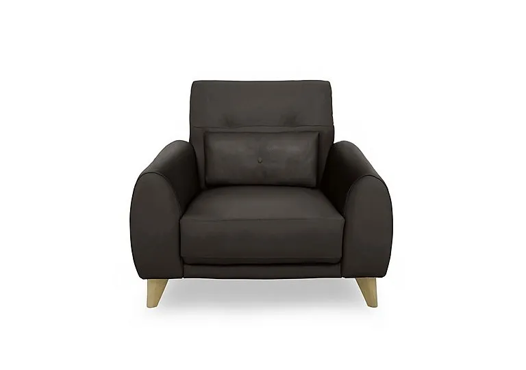 Malmo Leather Chair - Dark Chocolate