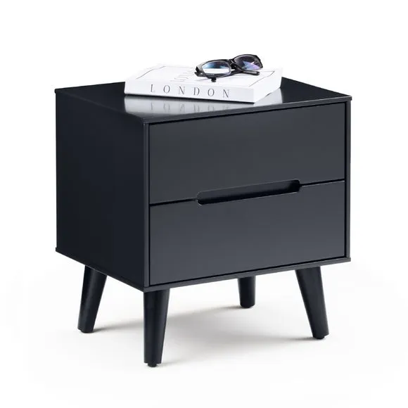 Cecil 2 Drawer Bedside, Anthracite 3