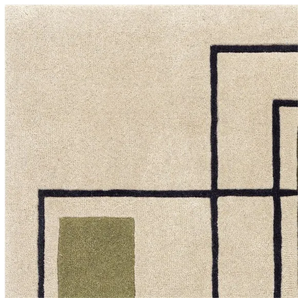 Asiatic Reef Outline Khaki Wool Rug 6
