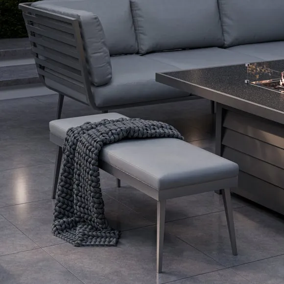 Mayfair 8 Seater 6 Piece Lounge Set with Rectangle Firepit 6