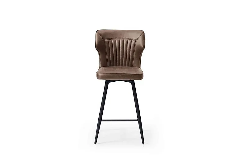 Aydin Swivel Bar Stool - Light Brown