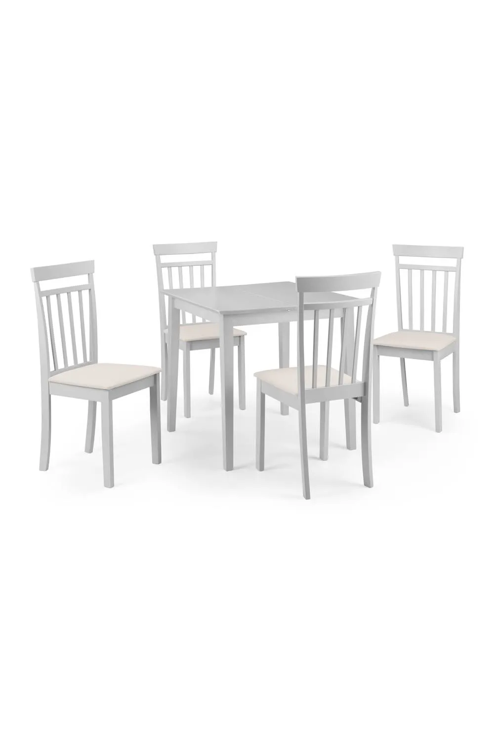 Julian Bowen Rufford Square to Rectangular Extending 4 Seater Dining Table in Grey 5