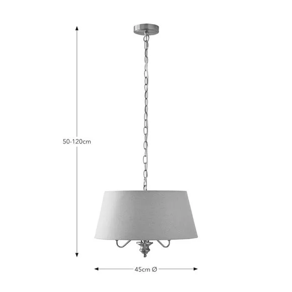 Enid 3 Light Adjustable Chandelier 6