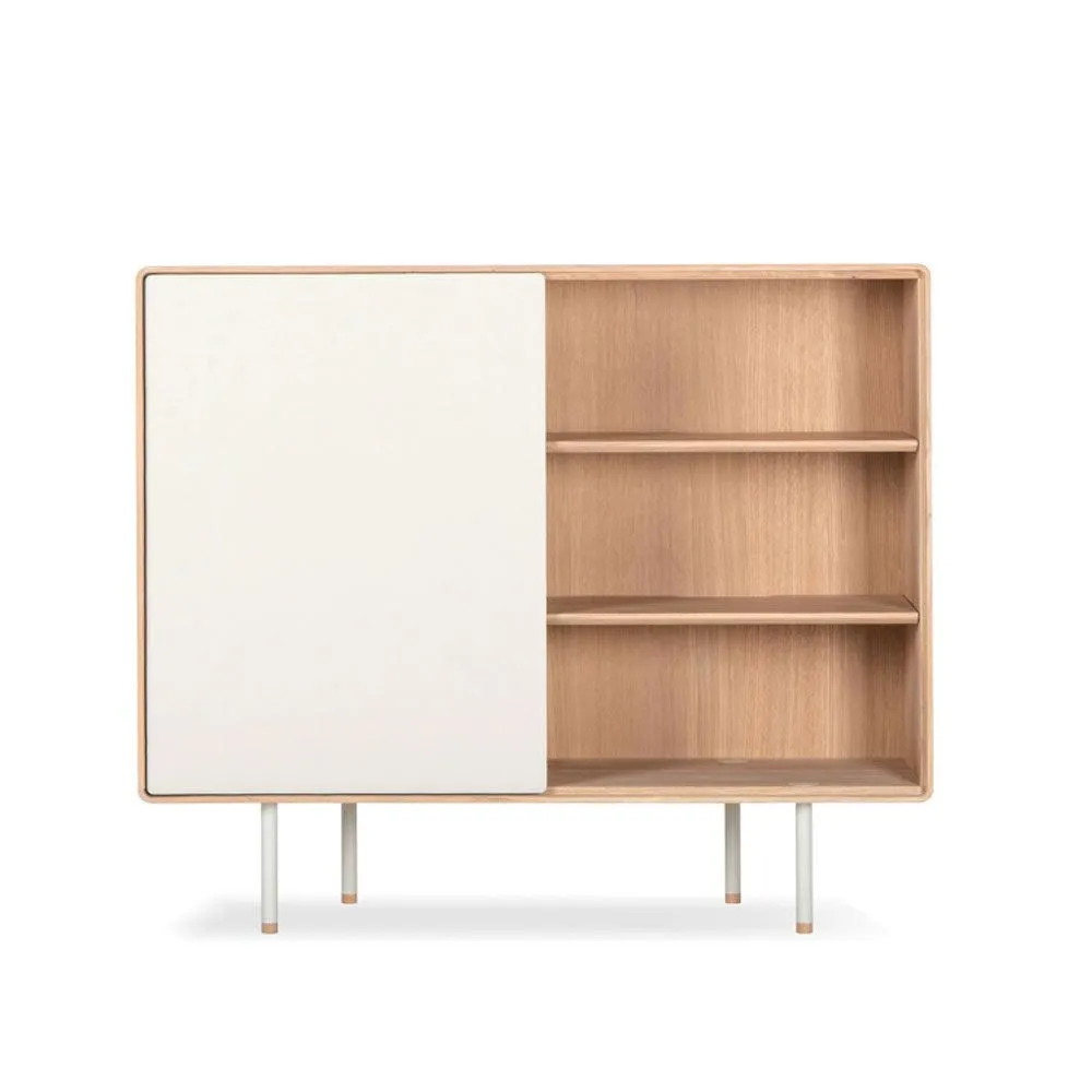 Gazzda Fina Dresser 118 With Doors Oak Mushroom 2