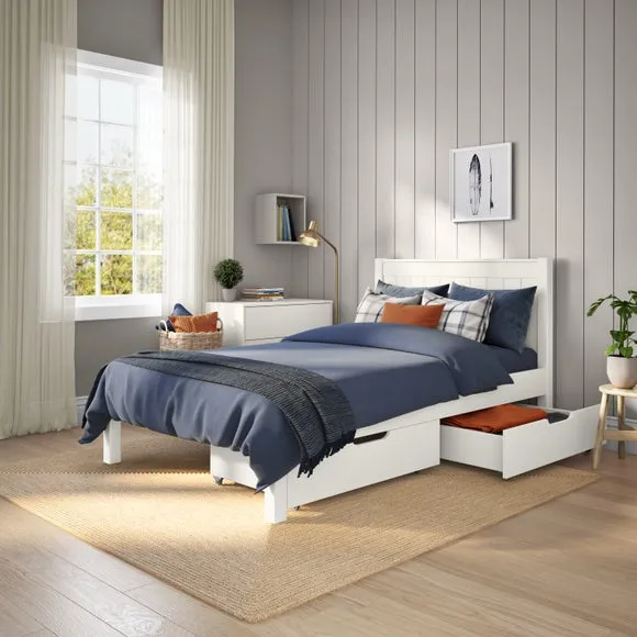 Classic Low End Bed with 2 Underbed Drawers 2