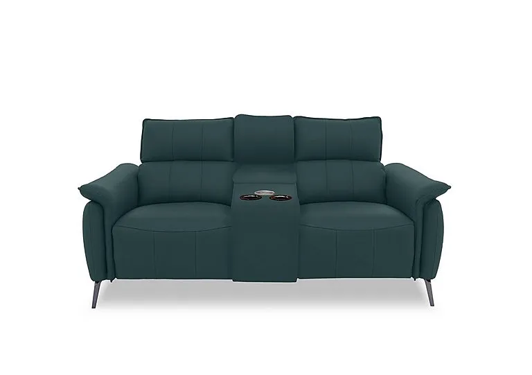 Jude Leather 2 Seater Power Recliner Sofa with Smart Console and Power Headrests