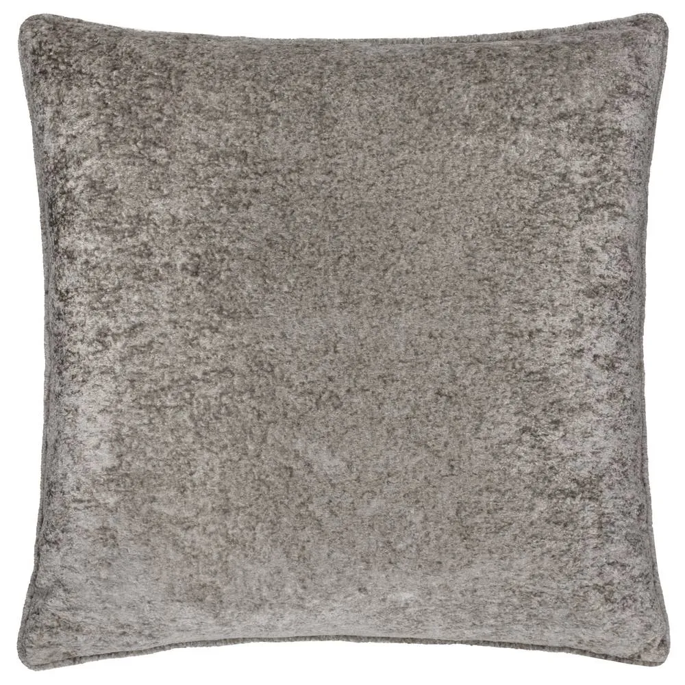 Paoletti Lustre Crushed Velvet Cushion in Stone 1