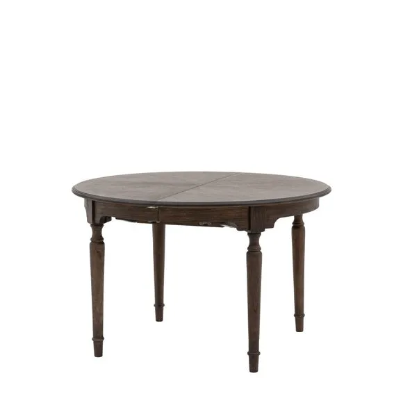 Matola 4-6 Seater Round Extendable Dining Table 5