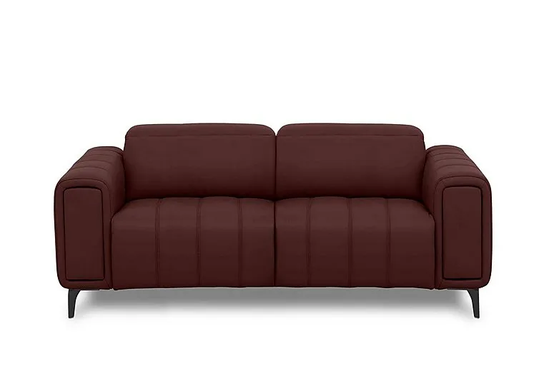 Elphaba Leather 3 Seater Sofa with Storage Arms