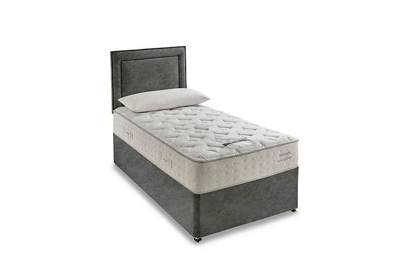 Revitalise Ortho 1400 Divan Set - Single - Fine Cord Velvet Hunter