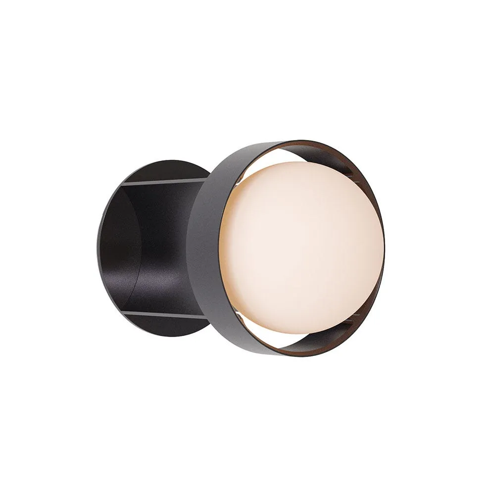 Tala Loop Wall Light Dark Grey Small with Sphere III Bulb 3