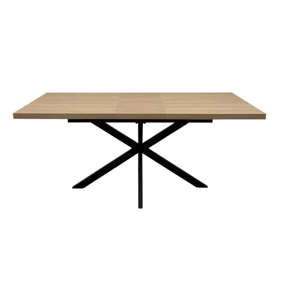 Dalton 4-6 Seater Large Extendable Dining Table, Brown 2