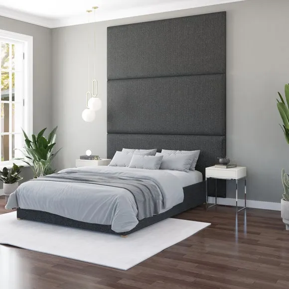 Hanging Wall Panel Dual Mount Saxon Twill Headboard 3