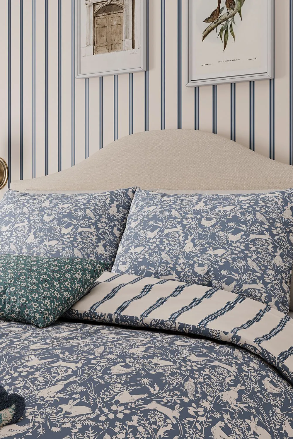 Helena Springfield 'Forest Friends' Cotton Duvet Cover Set in Blue 2
