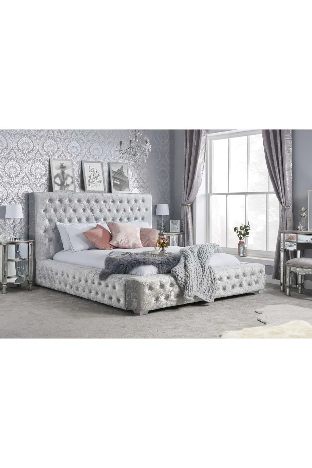Birlea Grande Bed in Grey 1