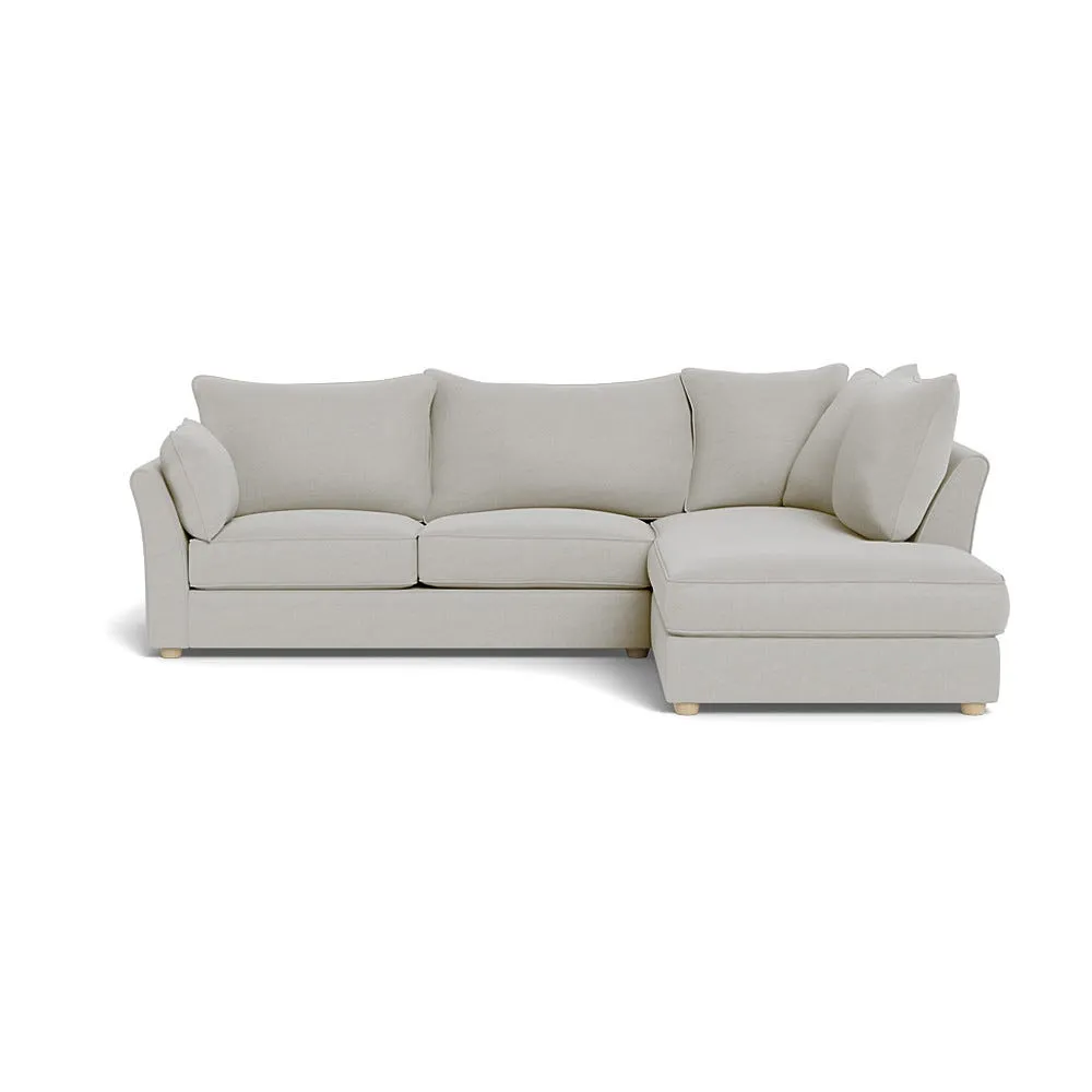 Heal's Tailor Right Hand Facing Corner Sofa Capelo Linen-Cotton Sea Salt Natural Feet 2