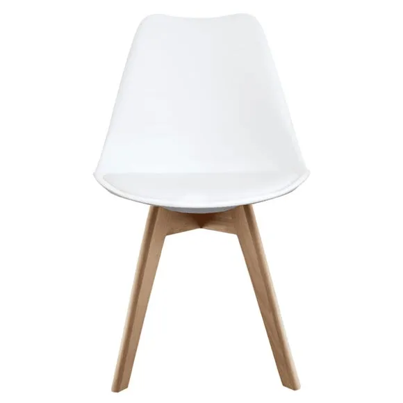 Fusion Living Soho Plastic Dining Chair with Squared Legs 3