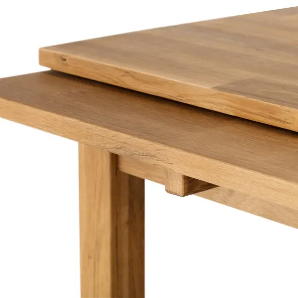 Return - Coxmoor 4-6 Seater Square Extendable Dining Table, Solid Oak 6