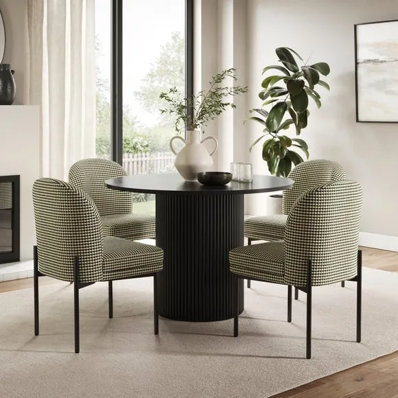 Carey Double Upholstered Dining Chair, Bobble Chenille 2