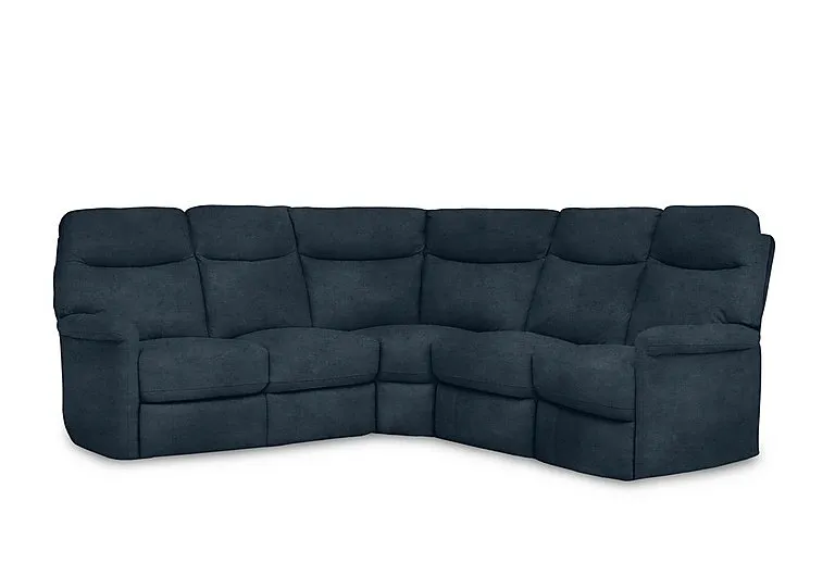 Compact Collection Lille Large Fabric Corner Sofa - Silverish Blue