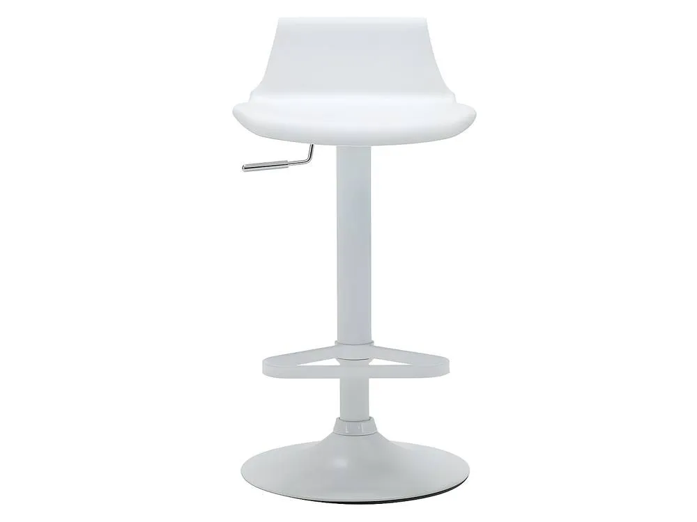 Vente-unique Set Of 2 Poypropylene Bar Stools - White - CALAS 5