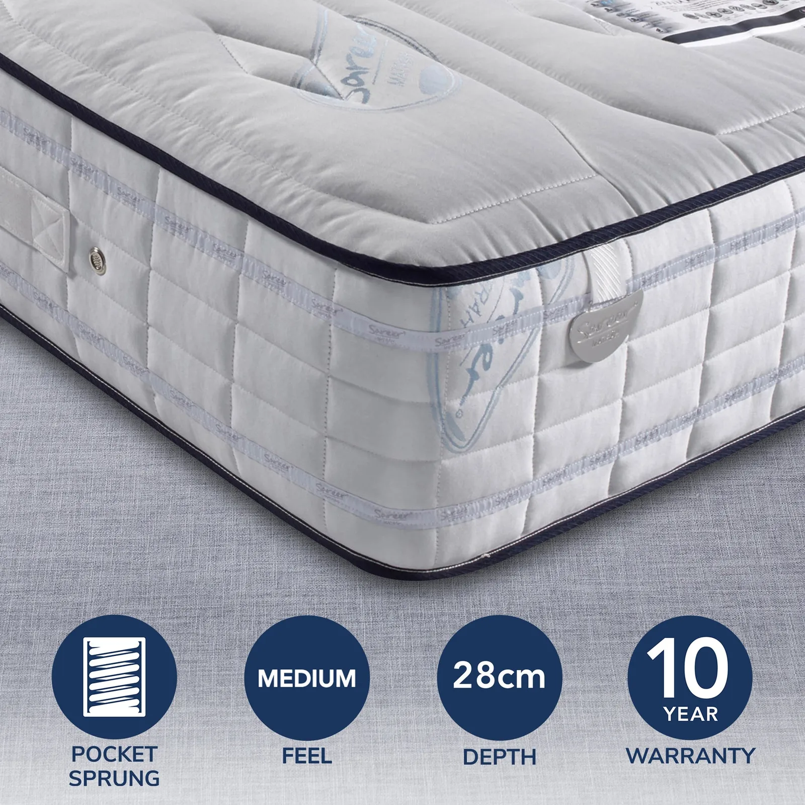 Pocketo Medium Firm 2000 Pocket Sprung Mattress 1