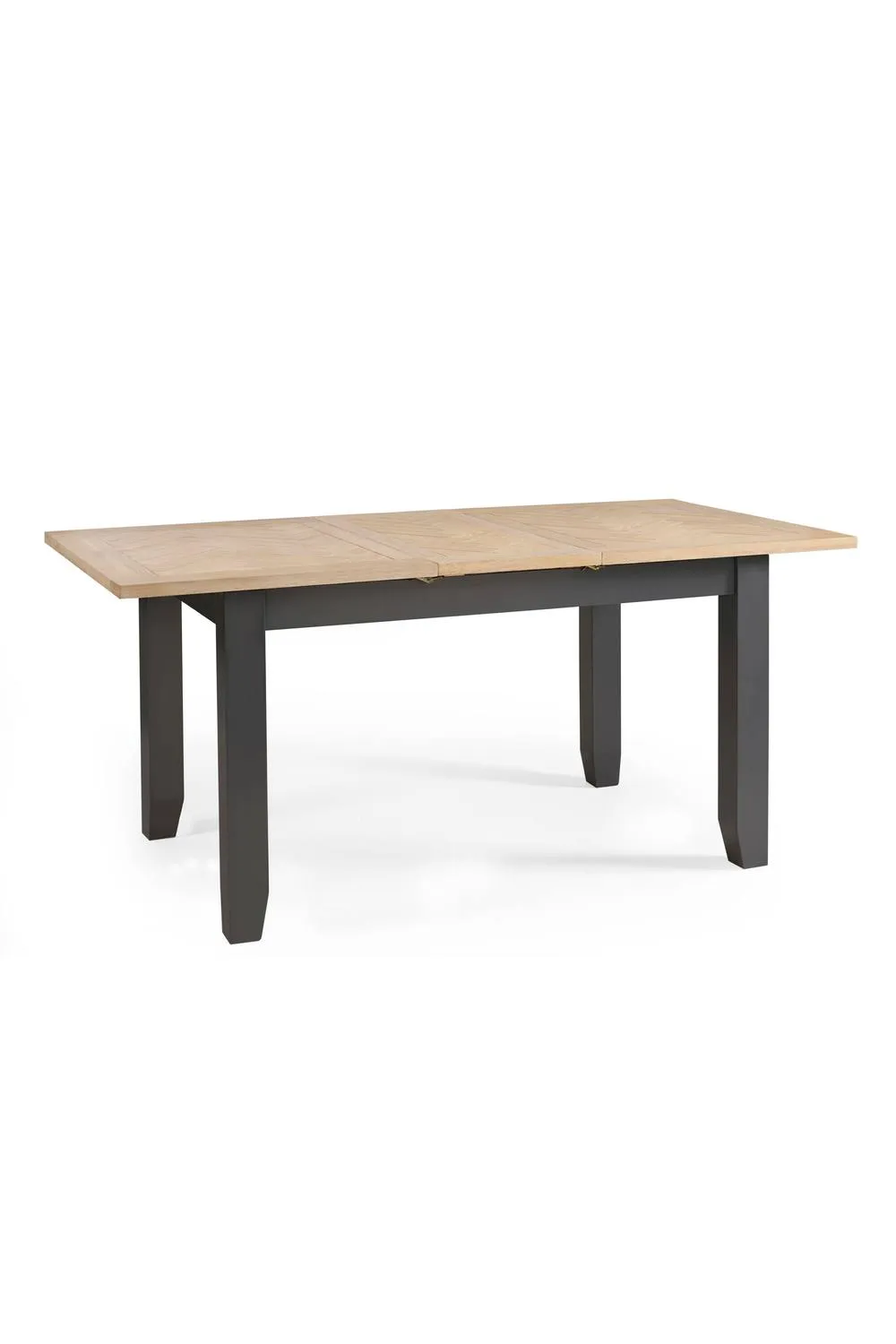 Julian Bowen Bordeaux Rectangular Extending 4-6 Seater Dining Table in Dark Grey 4