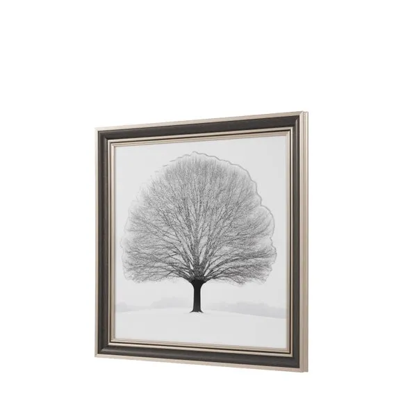 Cedar and Sage Tree Silhouette Framed Print 5