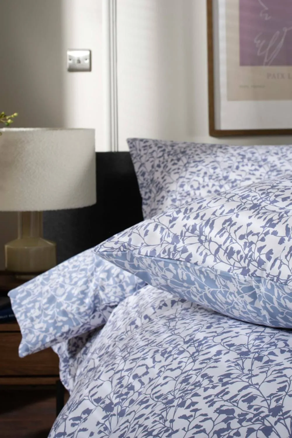 Deyongs Elsie Floral Printed Easy Care Cotton Duvet Set in Blue 3