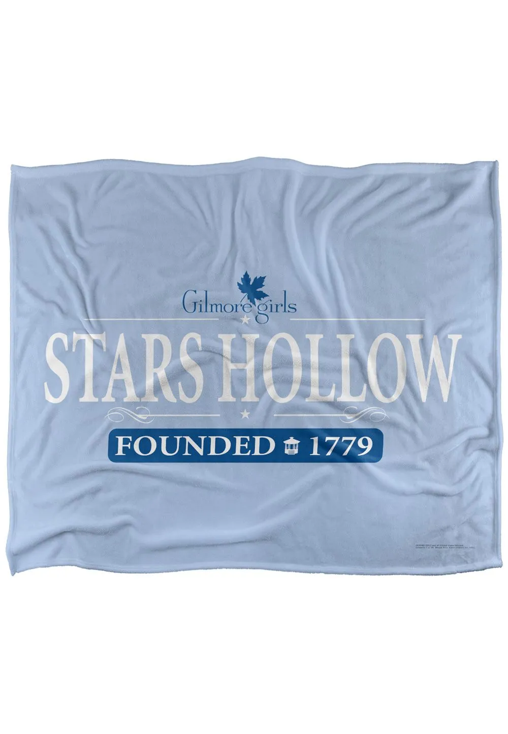 Warner Brothers Gilmore Girls Stars Hollow Logo Silky Touch Super Soft Throw Blanket in White