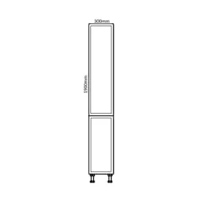 Wickes Winsford Reed Green Standard Depth Tower Unit - 300mm 2