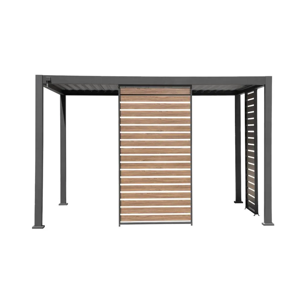 sweeek Louver panel aluminium 130 cm for Triomphe pergola 4x3m in Dark Grey 2