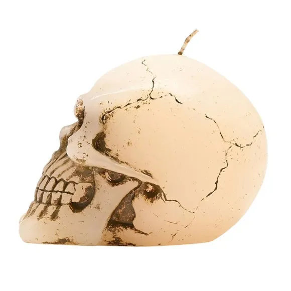 White Skull Candle 4