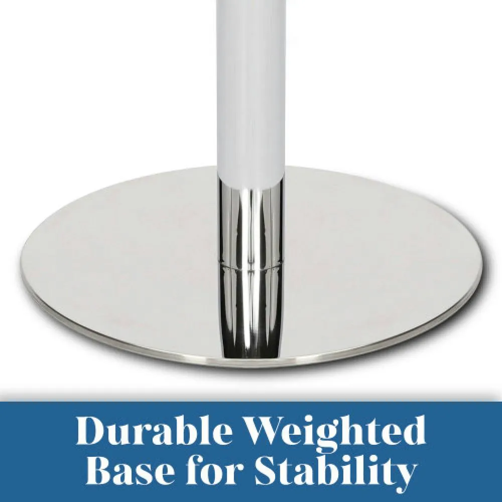 netfurniture Deluxe Como Poseur Table Round Clear Glass 3