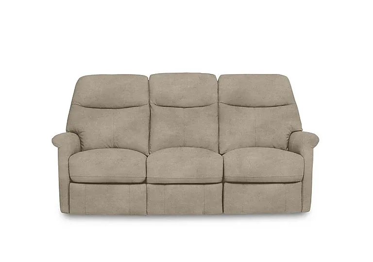 Compact Collection Lille 3 Seater Fabric Sofa - R120 Light Khaki