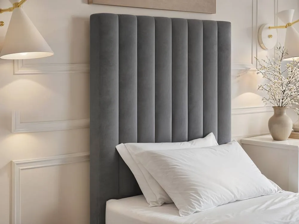 Flair Everley Single Ottoman Bed in Grey 4