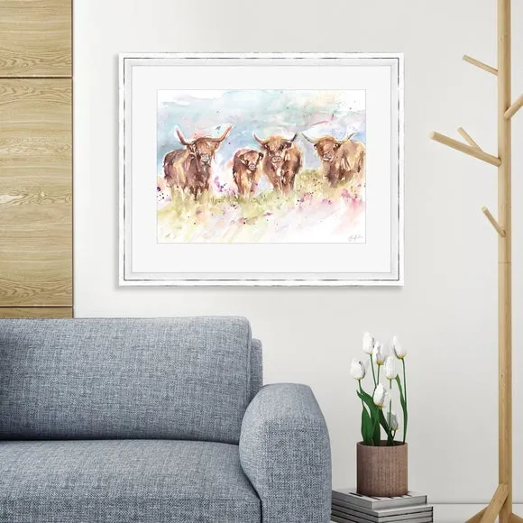 The Art Group Highland Herd Framed Print