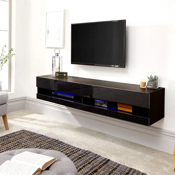 Galicia Extra Wide TV Unit with Shelving for TVs up to 75" 2