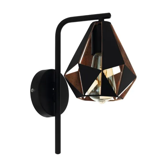 EGLO Carlton Art Deco Geometric Wall Light 3