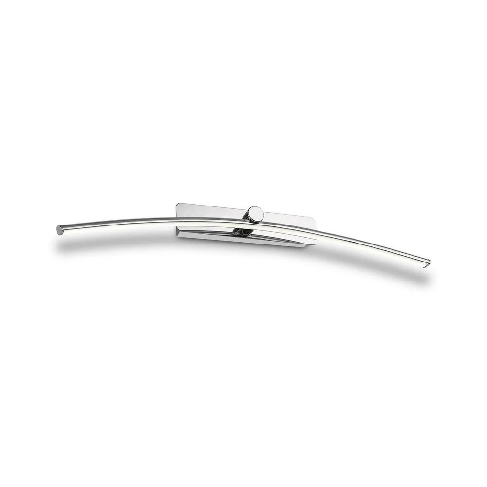 Netlighting Fusion Wall Lamp Picture Light 12W LED 4000K 760lm Polished Chrome in Grey